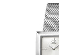 Shop Authentic Calvin Klein Mark Silver Dial Silver Mesh Bracelet Watch for Women - K3R23126 - Luxxuri