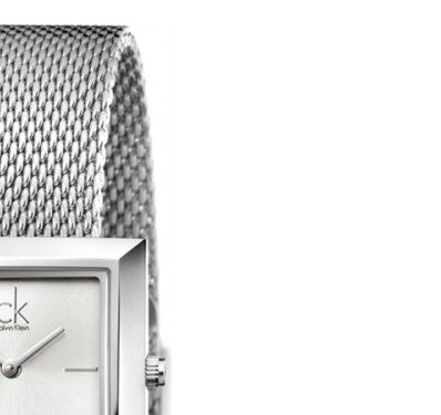  Shop Authentic Calvin Klein Mark Silver Dial Silver Mesh Bracelet Watch for Women - K3R23126 - Luxxuri