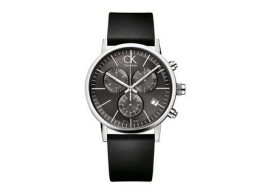  Shop Authentic Calvin Klein Post Minimal Chronograph Black Dial Black Leather Strap Watch for Men - K7627107 - Luxxuri