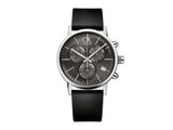  Shop Authentic Calvin Klein Post Minimal Chronograph Black Dial Black Leather Strap Watch for Men - K7627107 - Luxxuri
