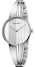  Shop Authentic Calvin Klein Drift Silver Dial Silver Steel Strap Watch for Women - K6S2N116 - Luxxuri