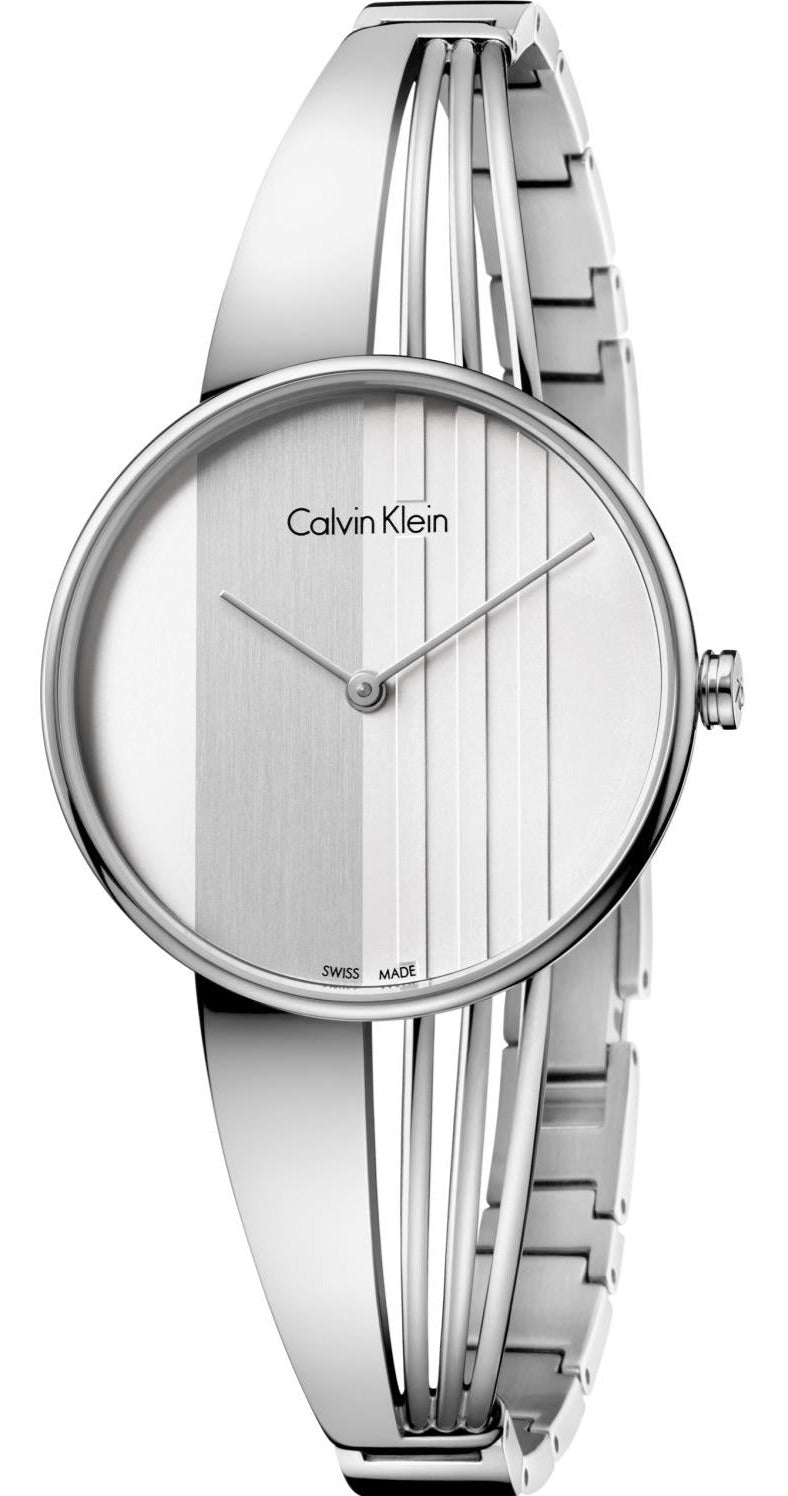  Shop Authentic Calvin Klein Drift Silver Dial Silver Steel Strap Watch for Women - K6S2N116 - Luxxuri