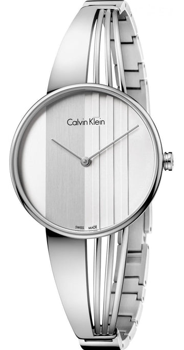  Shop Authentic Calvin Klein Drift Silver Dial Silver Steel Strap Watch for Women - K6S2N116 - Luxxuri