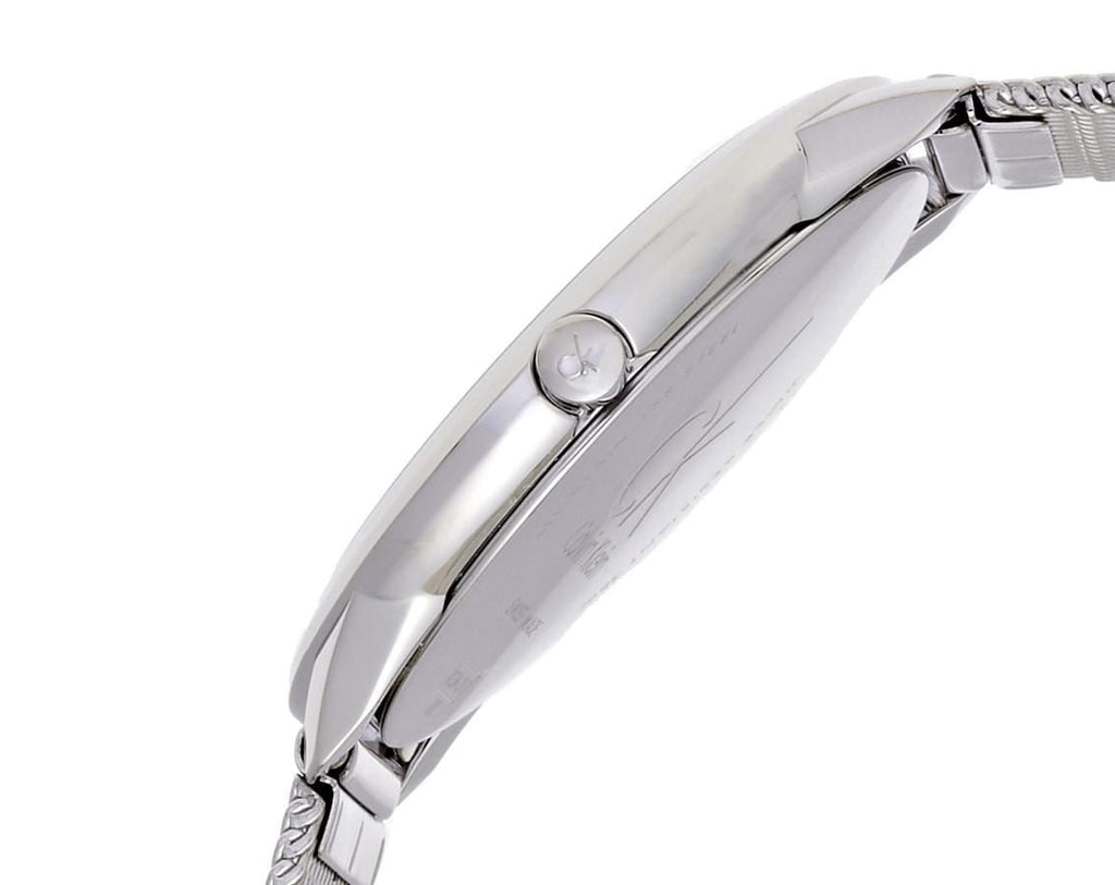  Shop Authentic Calvin Klein Minimal Grey Dial Silver Mesh Bracelet Watch for Men - K3M21124 - Luxxuri