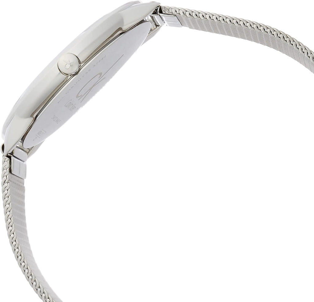  Shop Authentic Calvin Klein Minimal Silver Dial Silver Mesh Bracelet Watch for Men - K3M2112Z - Luxxuri