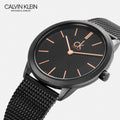  Shop Authentic Calvin Klein Minimal Black Dial Black Mesh Bracelet Watch for Women - K3M22421 - Luxxuri