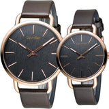  Shop Authentic Calvin Klein Even Grey Dial Brown Leather Strap Watch for Women - K7B236G3 - Luxxuri