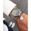  Shop Authentic Calvin Klein Minimal Black Dial Silver Mesh Bracelet Watch for Women - K3M22123 - Luxxuri