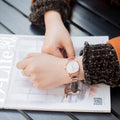  Shop Authentic Calvin Klein Dainty White Dial Rose Gold Steel Strap Watch for Women - K7L23646 - Luxxuri