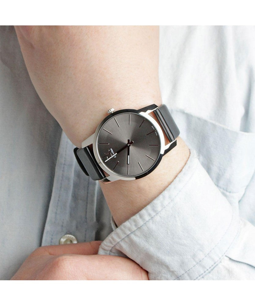  Shop Authentic Calvin Klein City Black Dial Black Leather Strap Watch for Men - K2G21107 - Luxxuri