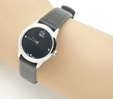  Shop Authentic Calvin Klein Minimal Black Dial Black Leather Strap Watch for Women - K3M231CS - Luxxuri