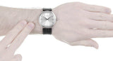  Shop Authentic Calvin Klein Surround Silver Dial Black Leather Strap Watch for Men - K3W211C6 - Luxxuri