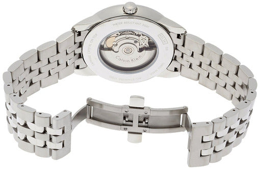  Shop Authentic Calvin Klein Infinity Black Dial Silver Steel Strap Watch for Men - K5S34141 - Luxxuri