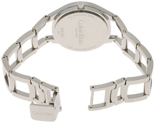  Shop Authentic Calvin Klein Class Black Dial Silver Steel Strap Watch for Women - K6R23121 - Luxxuri