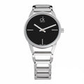  Shop Authentic Calvin Klein Stately Black Dial Silver Steel Strap Watch for Women - K3G23121 - Luxxuri
