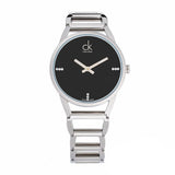  Shop Authentic Calvin Klein Stately Black Dial Silver Steel Strap Watch for Women - K3G2312S - Luxxuri
