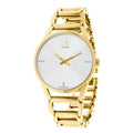  Shop Authentic Calvin Klein Stately White Dial Gold Steel Strap Watch for Women - K3G2352W - Luxxuri