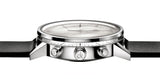  Shop Authentic Calvin Klein Post Minimal White Dial Black Leather Strap Watch for Men - K7627120 - Luxxuri