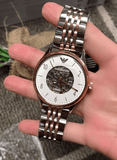  Shop Authentic Emporio Armani Meccanico White Dial Two Tone Steel Strap Watch For Men - AR1921 - Luxxuri