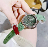  Shop Authentic Michael Kors Mini Pilot Chronograph Green Dial Green Silicone Strap Watch For Women - MK7421 - Luxxuri