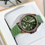  Shop Authentic Michael Kors Mini Pilot Chronograph Green Dial Green Silicone Strap Watch For Women - MK7421 - Luxxuri