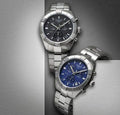 Tissot PR 100 Sport Quartz Chronograph Blue Dial Silver Steel Strap Watch For Men - T101.617.11.041.00