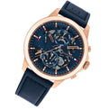  Shop Authentic Tommy Hilfiger Henry Chronograph Quartz Blue Dial Blue Leather Strap Watch For Men - 1710475 - Luxxuri
