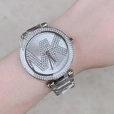  Shop Authentic Michael Kors Parker Quartz Silver Dial Silver Steel Strap Watch For Women - MK6658 - Luxxuri