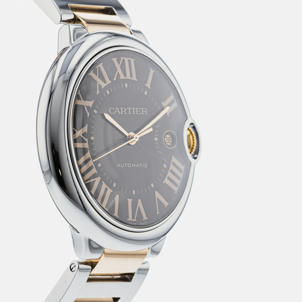  Shop Authentic Cartier Ballon Bleu de Cartier Brown Dial Two Tone Steel Strap Watch for Men - W6920032 - Luxxuri