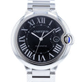  Shop Authentic Cartier Ballon Bleu de Cartier Black Dial Silver Steel Strap Watch for Men - W6920042 - Luxxuri
