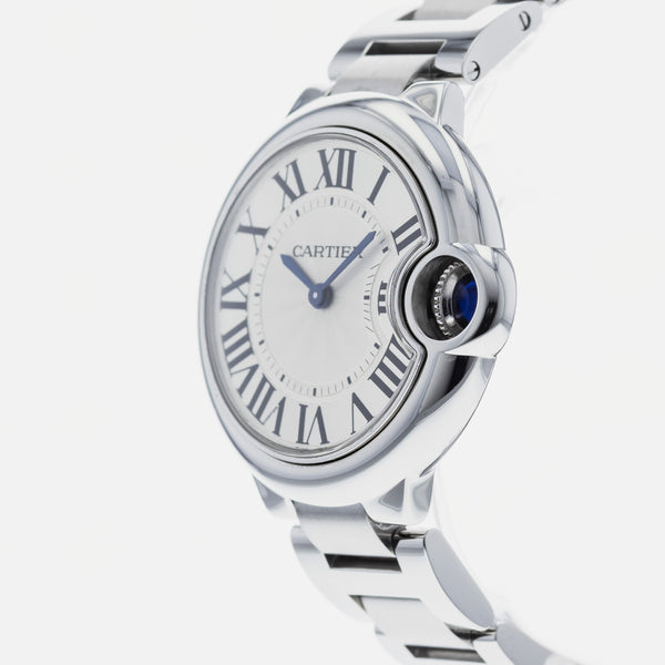  Shop Authentic Cartier Ballen Bleu De Cartier Silver Dial Silver Steel Strap Watch for Women - W6920084 - Luxxuri