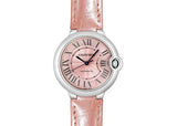  Shop Authentic Cartier Ballon Bleu De Cartier Pink Dial Pink Leather Strap Watch for Women - WSBB0007 - Luxxuri