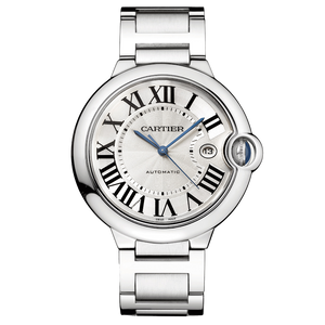  Shop Authentic Cartier Ballon Bleu De Cartier Silver Dial Silver Steel Strap Watch for Men - WSBB0049 - Luxxuri