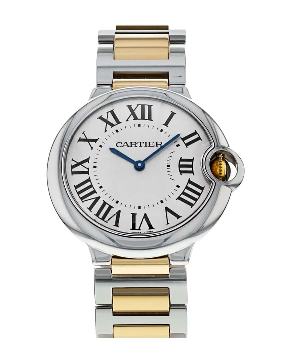 Shop Authentic Cartier Ballon Bleu Silver Dial Two Tone Steel Strap Watch for Unisex Watch - W69008Z3 - Luxxuri