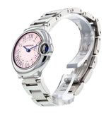  Shop Authentic Cartier Ballon Bleu de Cartier Pink Dial Silver Steel Strap Watch for Women - W6920038 - Luxxuri