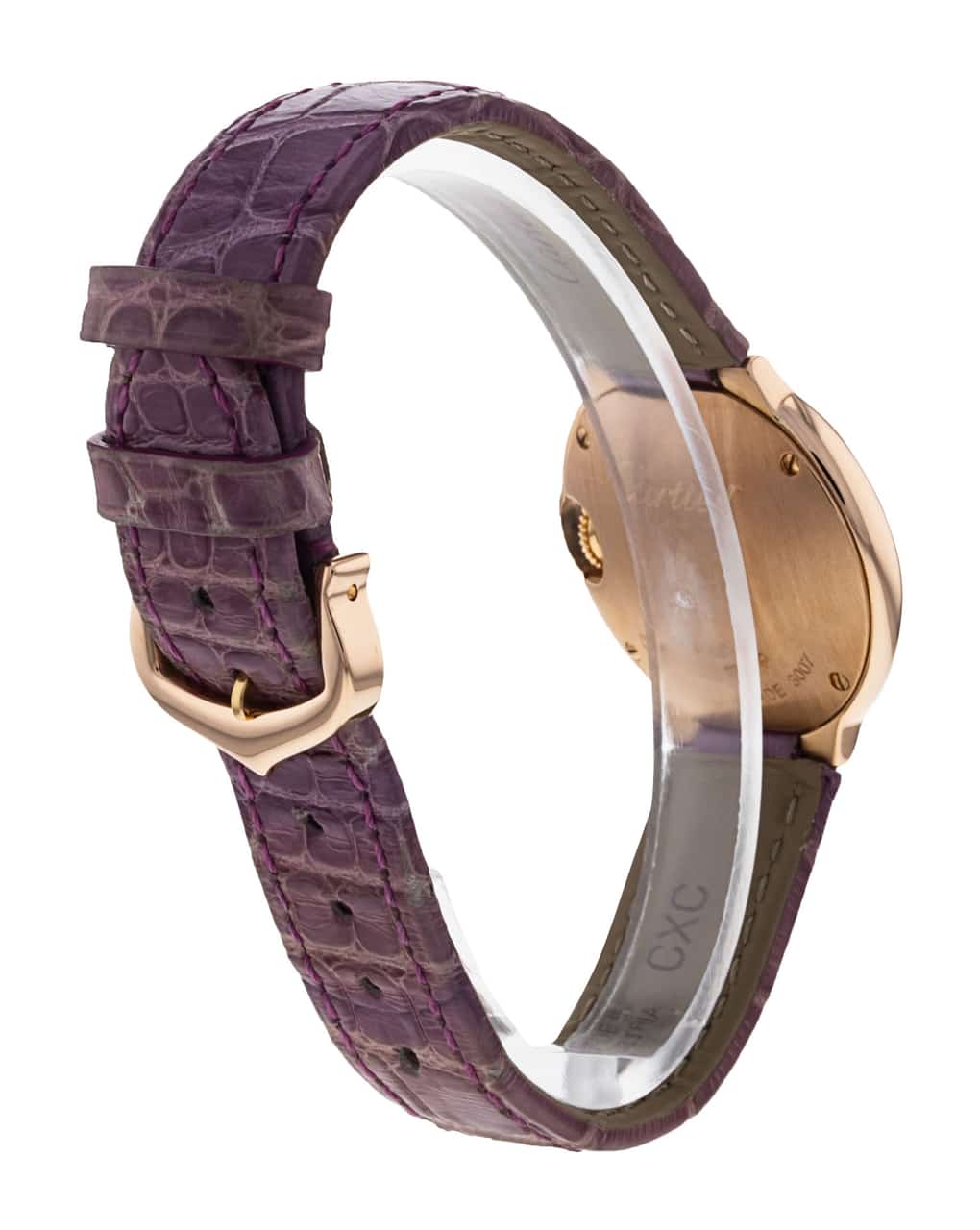  Shop Authentic Cartier Ballon Bleu Diamonds White Dial Pink Leather Strap Watch for Women - WE902050 - Luxxuri