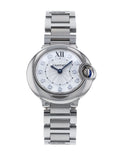  Shop Authentic Cartier Ballon Bleu de Cartier Diamonds Silver Dial Silver Steel Strap Watch for Women - WE902073 - Luxxuri