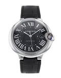  Shop Authentic Cartier Ballon Bleu De Cartier Black Dial Black Leather Strap Watch for Men - WSBB0003 - Luxxuri