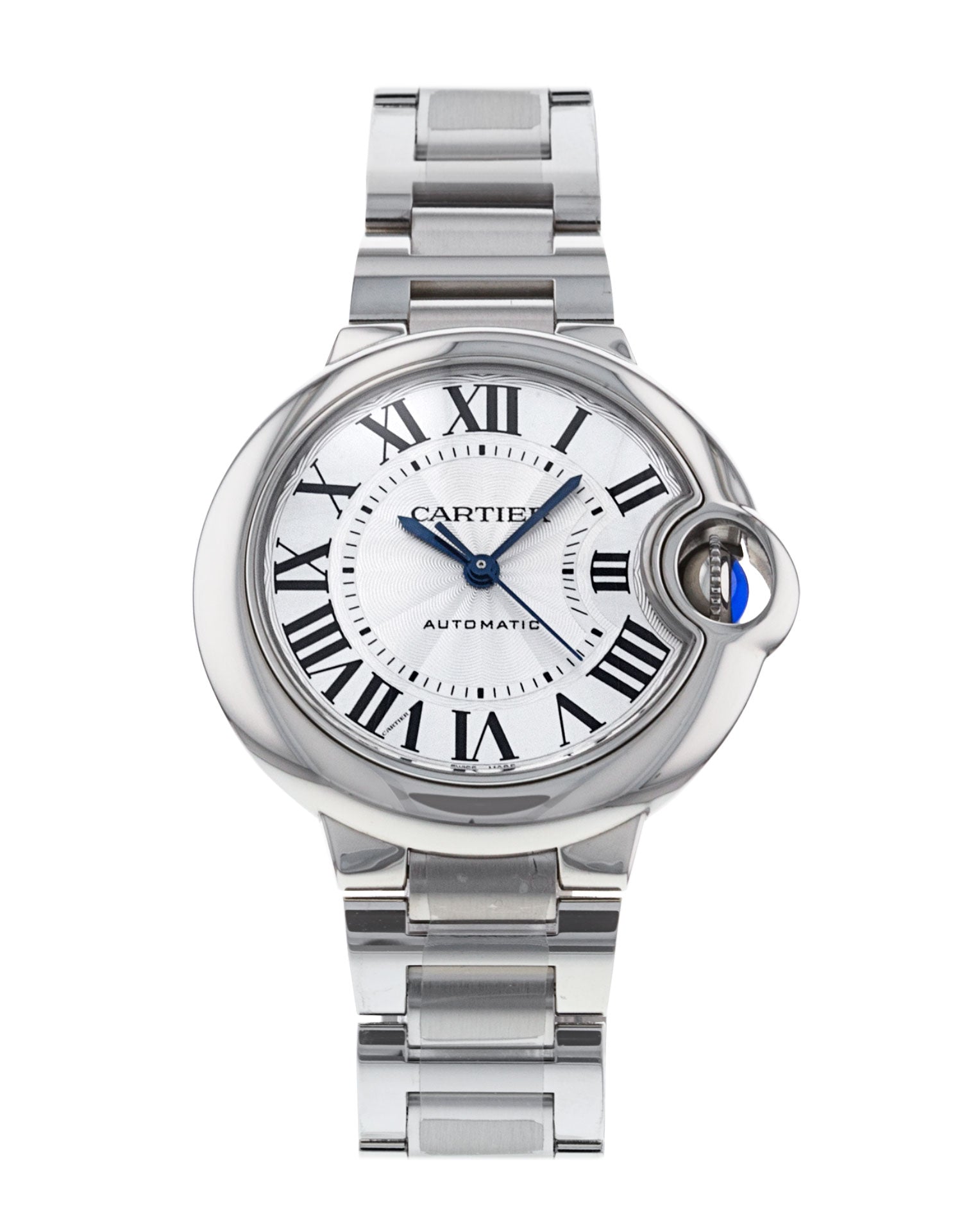  Shop Authentic Cartier Ballon Bleu De Cartier Silver Dial Silver Steel Strap Watch for Women - WSBB0044 - Luxxuri