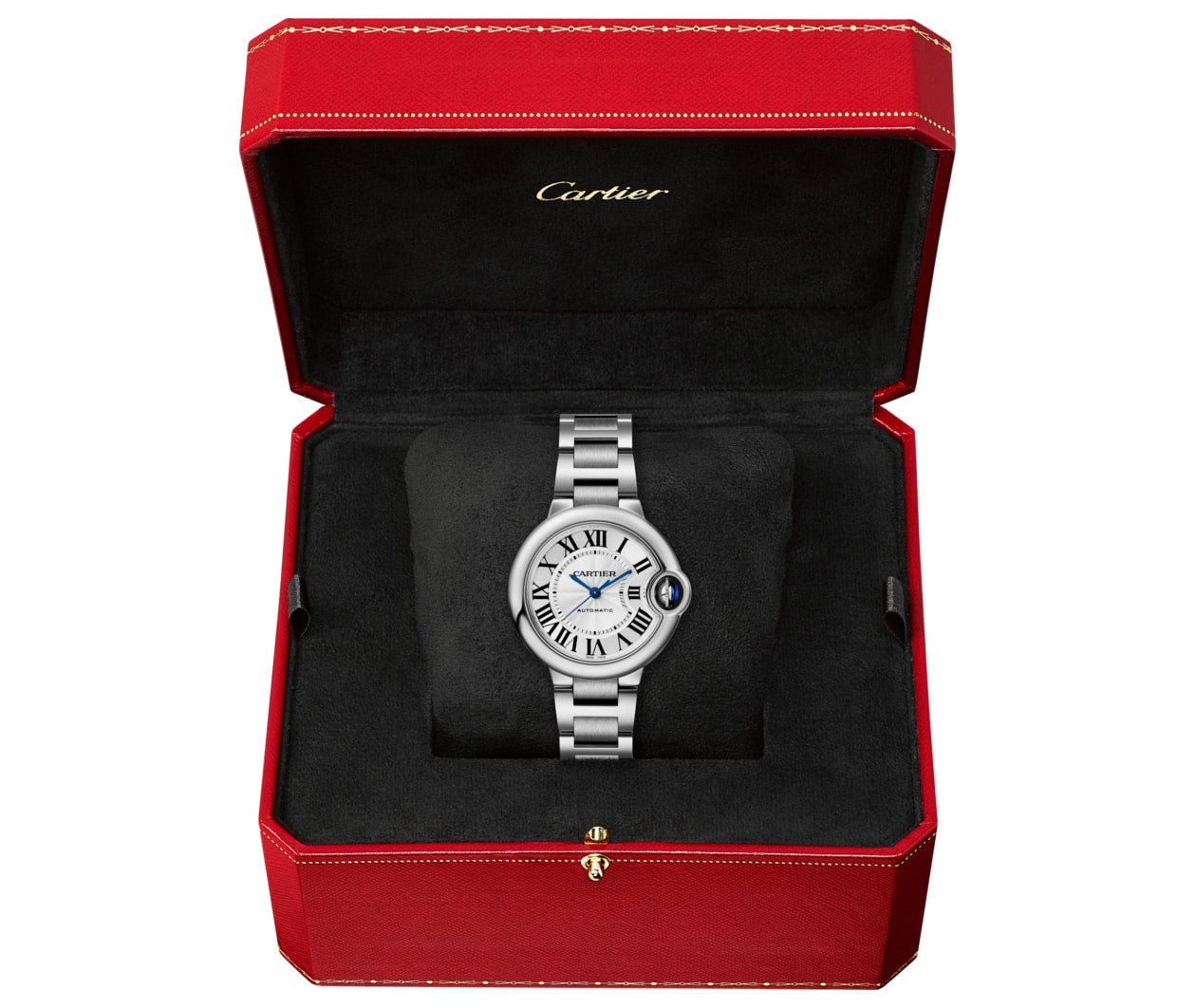 Shop Authentic Cartier Ballon Bleu De Cartier Silver Dial Silver Steel Strap Watch for Women - WSBB0044 - Luxxuri