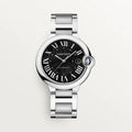  Shop Authentic Cartier Ballon Bleu de Cartier Black Dial Silver Steel Strap Watch for Men - W6920042 - Luxxuri