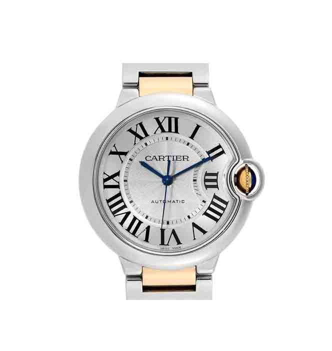  Shop Authentic Cartier Ballon Bleu Silver Dial Two Tone Steel Strap Watch for Unisex Watch - W69008Z3 - Luxxuri