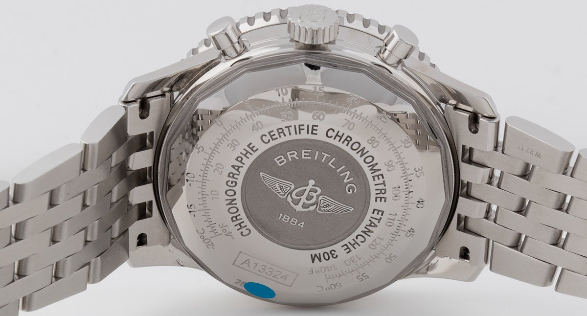  Shop Authentic Breitling Navitimer Heritage Special Edition Blue Dial Silver Steel Strap Mens Watch - A1332412/C942 - Luxxuri