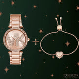  Shop Authentic Michael Kors Parker Quartz Rose Gold Dial Rose Gold Steel Strap Watch For Women - MK6660 - Luxxuri