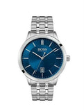  Shop Authentic Hugo Boss Officer Chronograph Blue Dial Silver Steel Strap Watch for Men - 1513615 - Luxxuri
