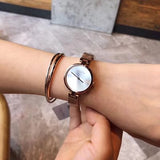  Shop Authentic Calvin Klein Authentic Mother of Pearl Dial Rose Gold Mesh Bracelet Watch for Women - K8G2362G - Luxxuri