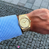  Shop Authentic Tissot PRX Champagne Yellow Gold Dial Gold Steel Strap Watch for Men - T137.410.33.021.00 - Luxxuri