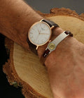 Tissot Everytime Gent Silver Dial Brown Leather Strap Watch for Men - T143.410.36.011.00