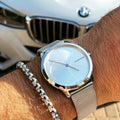  Shop Authentic Calvin Klein Minimal Silver Dial Silver Mesh Bracelet Watch for Men - K3M2112Z - Luxxuri