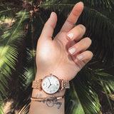 Shop Authentic Emporio Armani Mother of Pearl Dial Rose Gold Steel Strap Watch For Women - AR11110 - Luxxuri